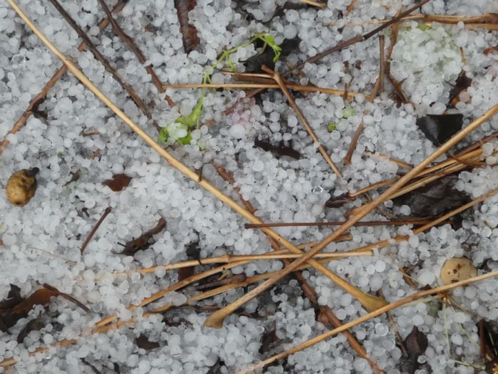 orage et grêle ce matin