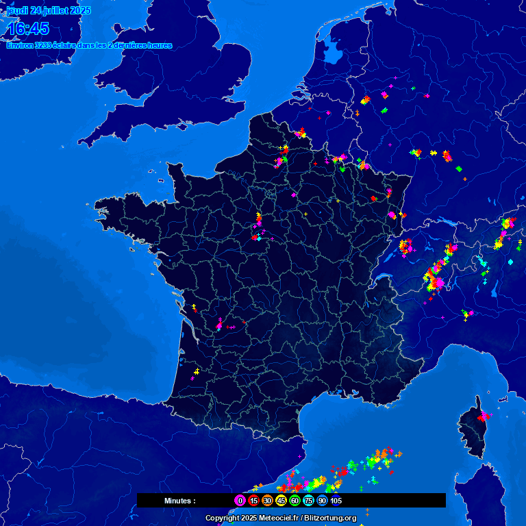 Image d'illustration pour Orages violents les 7 & 8 août : foudre, rafales et forte pluie