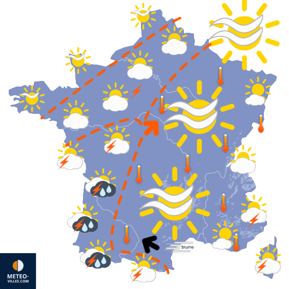 Retour des orages, mais fin de la chaleur ??