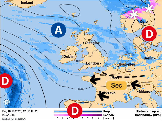 Carte de prévisions d'europe du Jeudi 16 octobre 2025