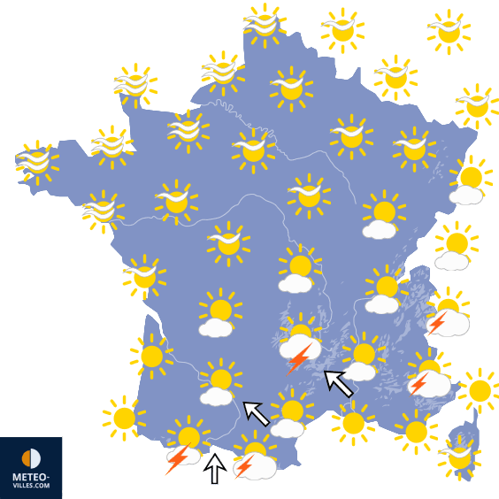 Retour temporaire des fortes chaleurs, puis des orages