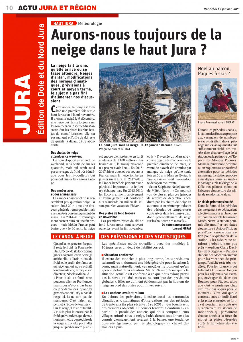 Image d'illustration pour Retour de la neige en montagne!