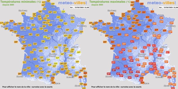 Image d'illustration pour Bilan du coup de chaud en France du 19 au 21 août 2020