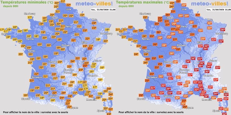 Image d'illustration pour Bilan du coup de chaud en France du 19 au 21 août 2020