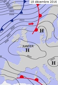 Image d'illustration pour Pressions atmosphériques exceptionnelles sous l'anticyclone Yörn