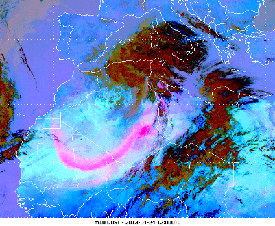 Image d'illustration pour Animation satellite de l'année 2013 en Europe
