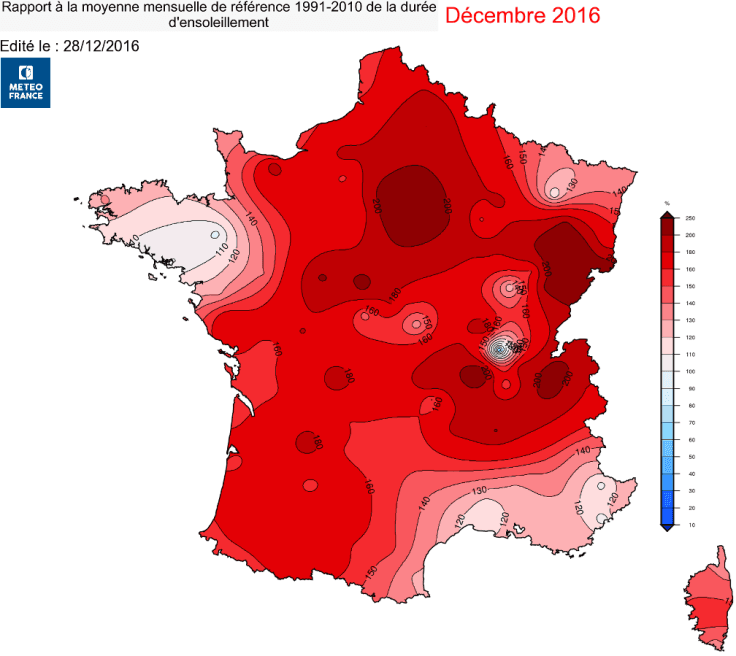 Image d'illustration pour Un mois de décembre exceptionnellement ensoleillé et sec
