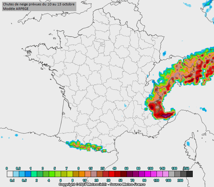 Image d'illustration pour Première chute de neige de la saison en moyenne montagne