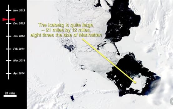 Image d'illustration pour Un iceberg grand comme 6 fois Paris dérive en Antarctique