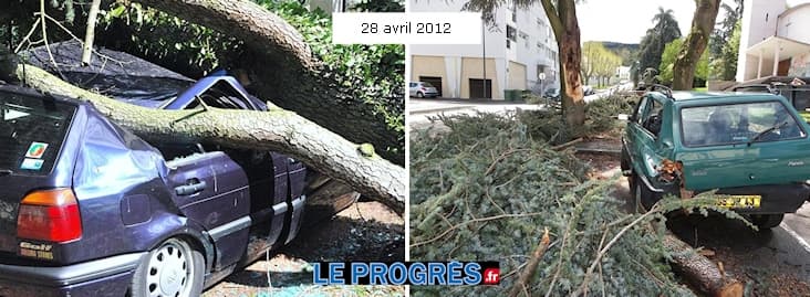 Image d'illustration pour Il y a un an, le 28 avril 2012 : la tempête en Rhône-Alpes