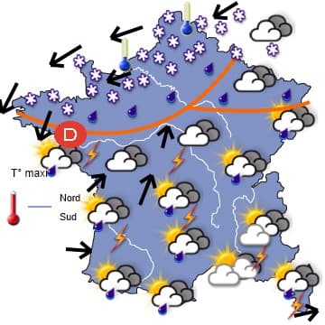 La neige gagne toutes les régions au nord de la Loire