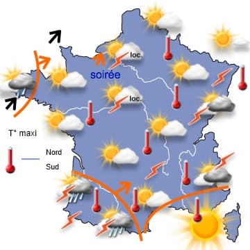 Attention aux orages, notamment sur la moitié Est